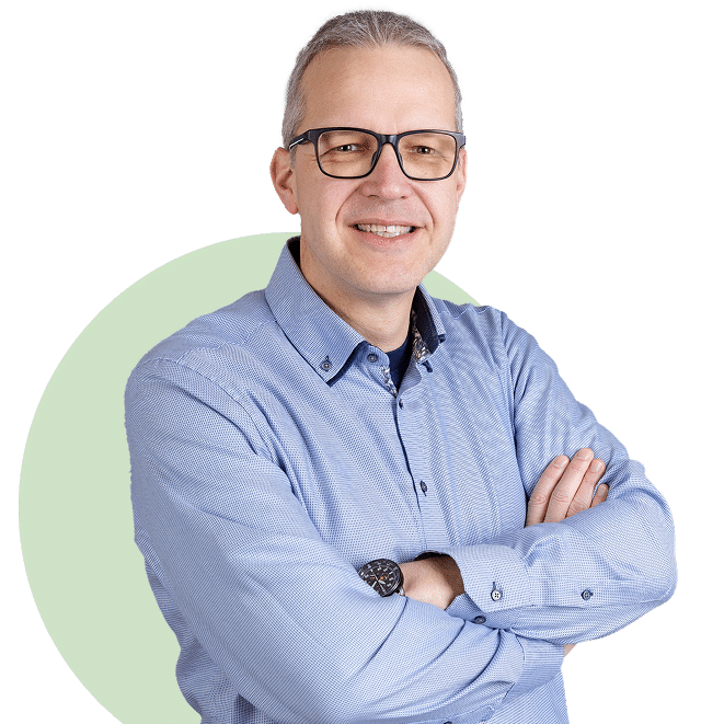 Jochen Behrends Foto mit grünem Kreis im Hintergrund